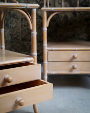 Load image into Gallery viewer, Faux Bamboo Harrods Bedsides Tables