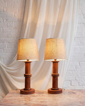 Load image into Gallery viewer, Reclaimed 1930’s Bobbin Lamps