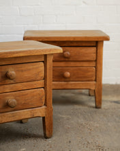 Load image into Gallery viewer, Oak Brutalist Bedside Tables