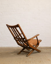 Load image into Gallery viewer, French Modernist Reclining Oak Chair
