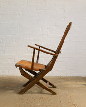 Load image into Gallery viewer, French Modernist Reclining Oak Chair