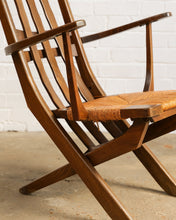 Load image into Gallery viewer, French Modernist Reclining Oak Chair