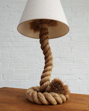 Load image into Gallery viewer, French Rope Table Lamp Attributed to Audoux & Minet
