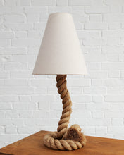 Load image into Gallery viewer, French Rope Table Lamp Attributed to Audoux & Minet