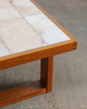 Load image into Gallery viewer, Blush Pink Marble Tiled Coffee Table by Trioh