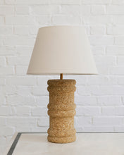 Load image into Gallery viewer, Brutalist French Tuff Stone Lamp