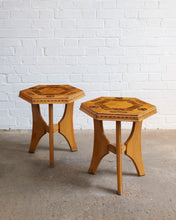 Load image into Gallery viewer, PAIR OF BIRDSEYE MAPLE MARQUETRY SIDE TABLES