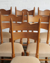 Load image into Gallery viewer, Set Of Six Mid Century Oak Dining Chairs
