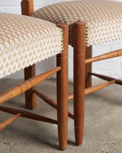 Load image into Gallery viewer, Set Of Six Mid Century Oak Dining Chairs