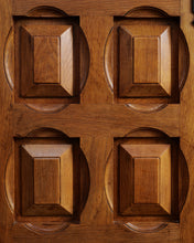 Load image into Gallery viewer, Brutalist Spanish Cabinet With Glass Panels
