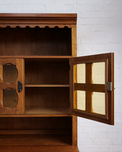 Load image into Gallery viewer, Brutalist Spanish Cabinet With Glass Panels