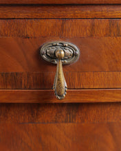 Load image into Gallery viewer, Art Deco Walnut Veneer Marble Top Bedsides