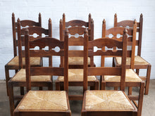 Load image into Gallery viewer, Set of 8 Razor Back Dining Chairs