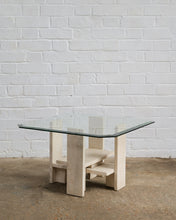Load image into Gallery viewer, Sculptural Coffee Table in Travertine by Willy Ballez