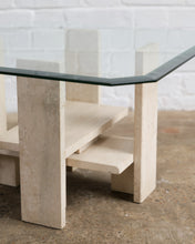 Load image into Gallery viewer, Sculptural Coffee Table in Travertine by Willy Ballez