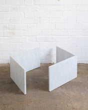 Load image into Gallery viewer, Marble Coffee Table with triple stripe detail