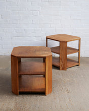Load image into Gallery viewer, Art Deco Oak Side Tables