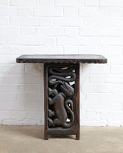 Load image into Gallery viewer, Hand Carved Side Table