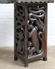 Load image into Gallery viewer, Hand Carved Side Table