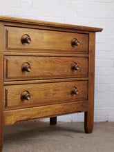 Load image into Gallery viewer, Brutalist Oak Chest Of Drawers