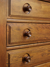 Load image into Gallery viewer, Brutalist Oak Chest Of Drawers