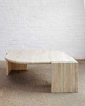 Load image into Gallery viewer, Tear drop Travertine Coffee Table By Roche Bobois
