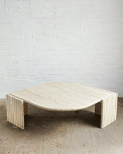 Load image into Gallery viewer, Tear drop Travertine Coffee Table By Roche Bobois