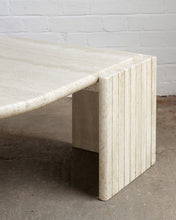 Load image into Gallery viewer, Tear drop Travertine Coffee Table By Roche Bobois
