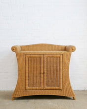 Load image into Gallery viewer, Large Curved Wicker Console Unit