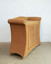 Load image into Gallery viewer, Large Curved Wicker Console Unit