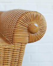 Load image into Gallery viewer, Large Curved Wicker Console Unit