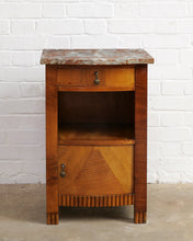 Load image into Gallery viewer, Marble Top Art Deco Bedside Tables