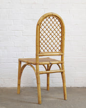 Load image into Gallery viewer, Set Of 4 Italian Bamboo And Cane Chairs
