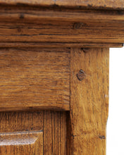 Load image into Gallery viewer, Large Brutalist Spanish Double Fronted Cabinet In Oak