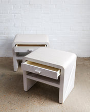 Load image into Gallery viewer, PAIR OF PENCIL REED BEDSIDE TABLES