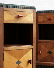 Load image into Gallery viewer, Art Deco Bedside Tables With Green Marble