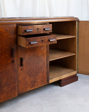 Load image into Gallery viewer, art deco walnut marble top sideboard antique