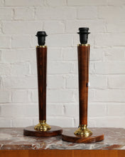 Load image into Gallery viewer, Pair of art deco style table lamps