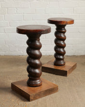 Load image into Gallery viewer, A Pair of French Barley Twist Hand Turned Tables
