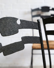 Load image into Gallery viewer, Metal Frame Razor Back Chairs With Rush Seats