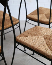 Load image into Gallery viewer, Metal Frame Razor Back Chairs With Rush Seats