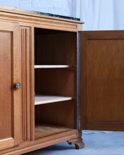 Load image into Gallery viewer, Marble Top Oak Cabinet