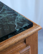 Load image into Gallery viewer, Marble Top Oak Cabinet