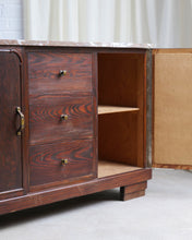 Load image into Gallery viewer, Art Deco Small Sideboard With Pink Marble Top