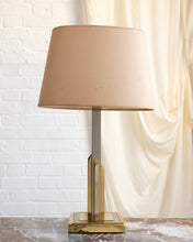 Load image into Gallery viewer, A BRASS AND STEEL LAMP ATTRIBUTED TO ROMEO REGA