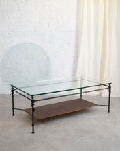 Load image into Gallery viewer, Sculptural Ironwork Coffee Table With Glass Top