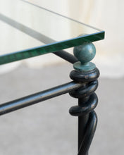 Load image into Gallery viewer, Sculptural Ironwork Coffee Table With Glass Top