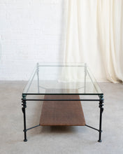 Load image into Gallery viewer, Sculptural Ironwork Coffee Table With Glass Top