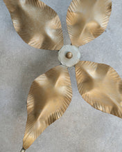 Load image into Gallery viewer, French Smoked Glass and Metal Leaf Coffee Table