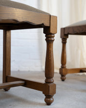 Load image into Gallery viewer, Brutalist Oak Razor Back Dining Chairs